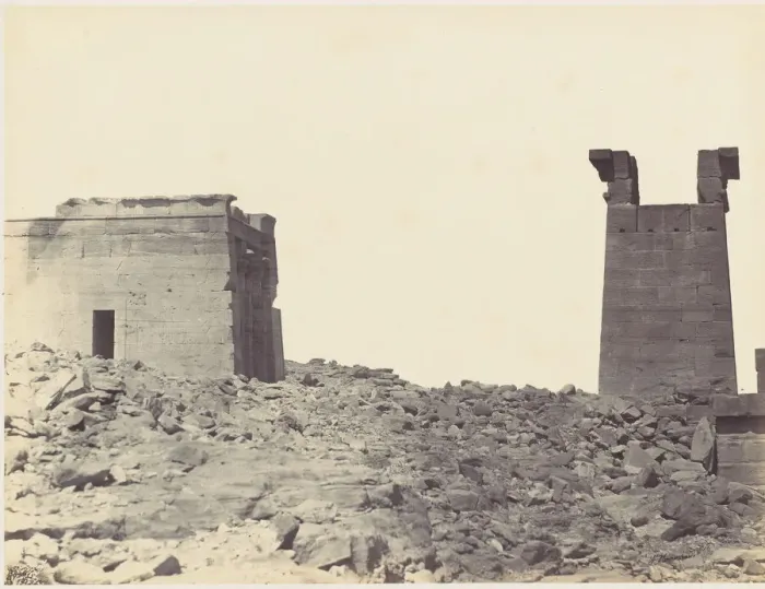 Framed Print : Temple de Dandour en Nubie, 1860s. Creator: Wilhelm Hammerschmidt Framed Print : Temple de Dandour en Nubie, 1860s. Creator: Wilhelm Hammerschmidt