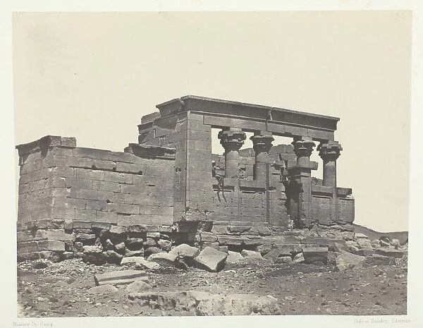 Temple de Debod, Parembole de l Itineraire d Antonin;Nubie, 1849  /  51