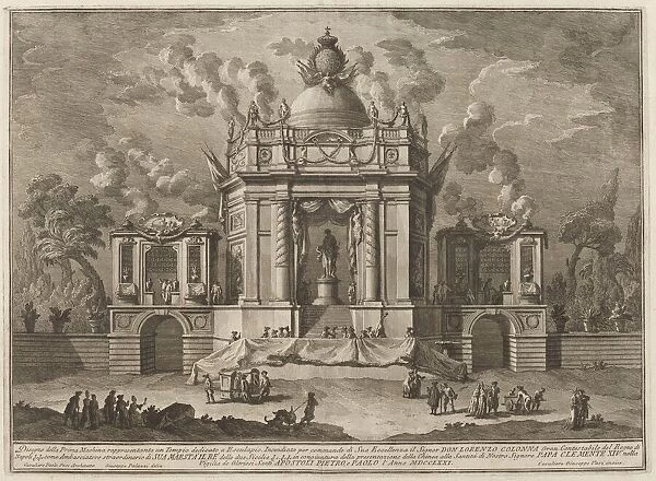 A Temple Dedicated to Aesculapius, for the 'Chinea'Festival, 1771