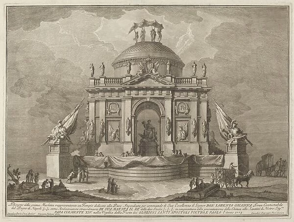 A Temple Dedicated to Peace, for the 'Chinea'Festival, 1773