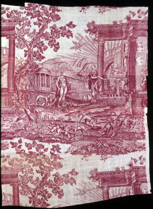 Framed Print : The Temple of Diana (Furnishing Fabric), Middlesex, 1775 / 85. Creator: Bromley Hall Framed Print : The Temple of Diana (Furnishing Fabric), Middlesex, 1775 / 85. Creator: Bromley Hall
