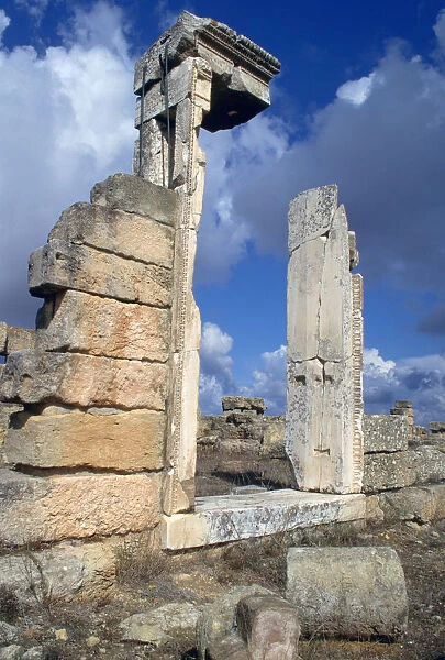 Temple doorway, Cyrene, Libya