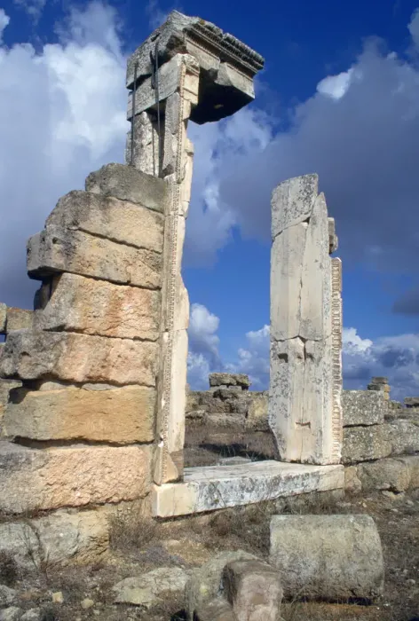 Framed Print : Temple doorway, Cyrene, Libya Framed Print : Temple doorway, Cyrene, Libya