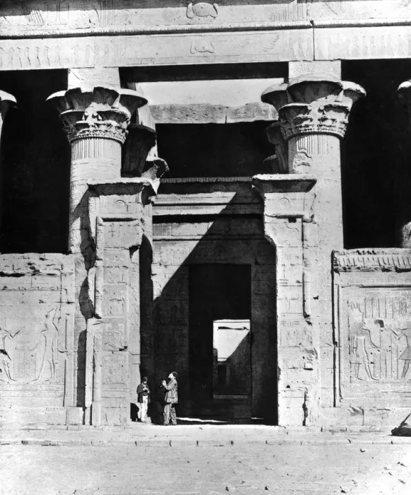 Framed Print : Temple Edfu, Egypt, 1893. Artist: Auguste Edouard Mariette Framed Print : Temple Edfu, Egypt, 1893. Artist: Auguste Edouard Mariette