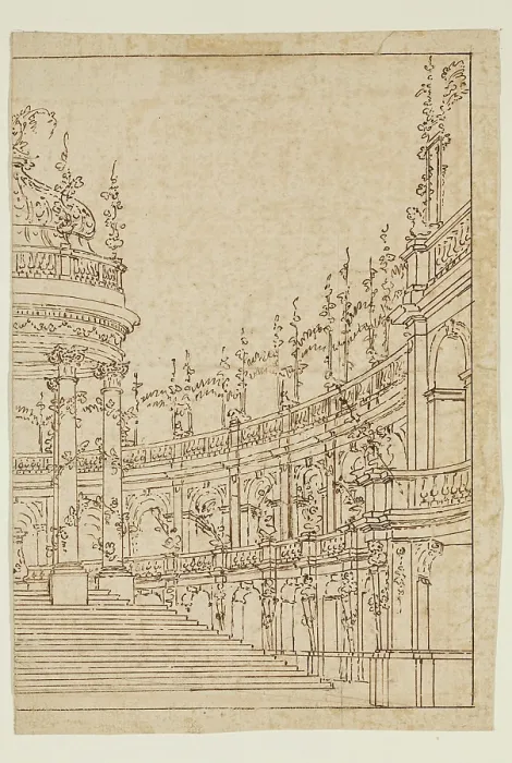 Framed Print : The Temple of Flora, 18th century. Creator: Bernardino Galliari Framed Print : The Temple of Flora, 18th century. Creator: Bernardino Galliari