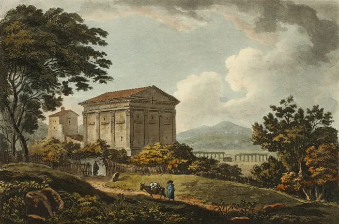 Framed Print : Temple of the God Rediculus, plate five from the Ruins of Rome Temple of the God Framed Print : Temple of the God Rediculus, plate five from the Ruins of Rome Temple of the God