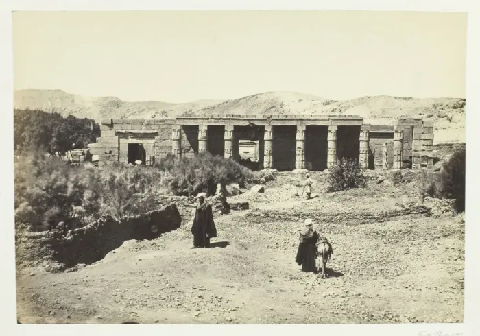 Framed Print : The Temple of Goorneh, Thebes, 1857. Creator: Francis Frith Framed Print : The Temple of Goorneh, Thebes, 1857. Creator: Francis Frith