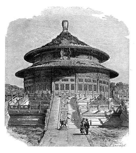 The Temple of Heaven, Peking, c1890. Artist: Laplante