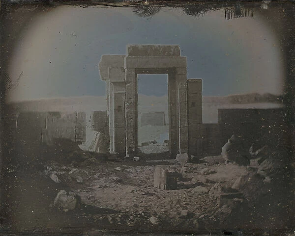 Temple of Horus, Edfu, 1842-44. Creator: Joseph Philibert Girault De Prangey