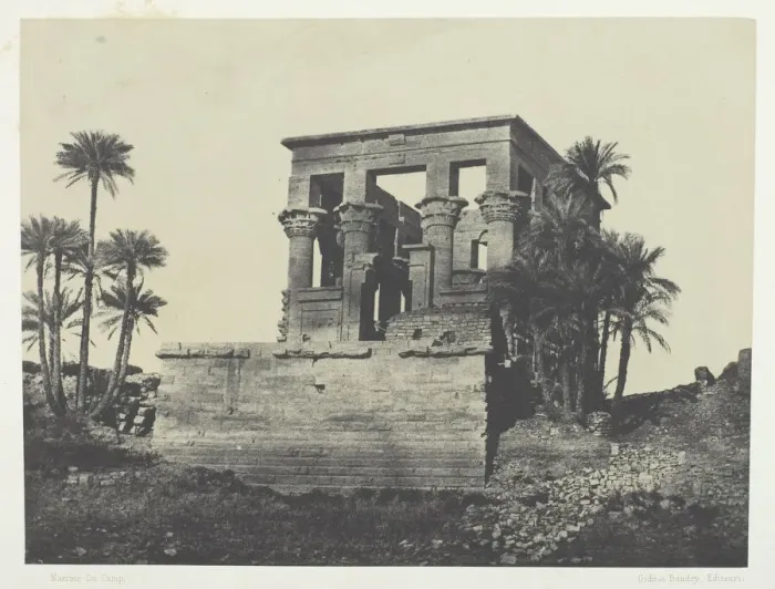 Framed Print : Temple Hypethre, Philoe;Nubie, 1849 / 51, printed 1852. Creator: Maxime du Camp Framed Print : Temple Hypethre, Philoe;Nubie, 1849 / 51, printed 1852. Creator: Maxime du Camp