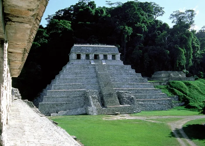 Framed Print : Temple of the Inscriptions, Palenque, Mexico, Mayan, 7th-8th centuries, 1998. Creator: Unknown Framed Print : Temple of the Inscriptions, Palenque, Mexico, Mayan, 7th-8th centuries, 1998. Creator: Unknown