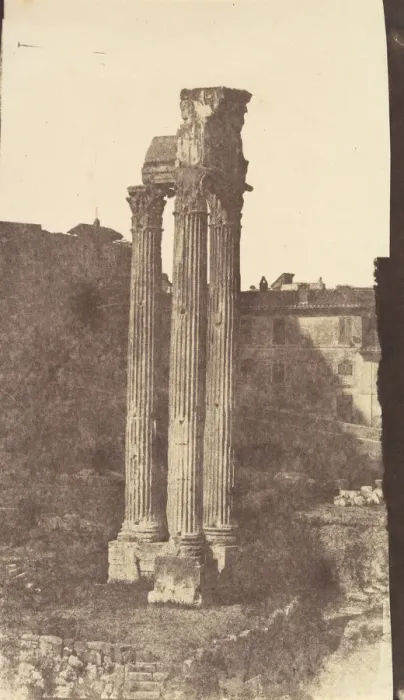 Framed Print : Temple of Jupiter Tonans, Rome, 1850s. Creator: Unknown Framed Print : Temple of Jupiter Tonans, Rome, 1850s. Creator: Unknown