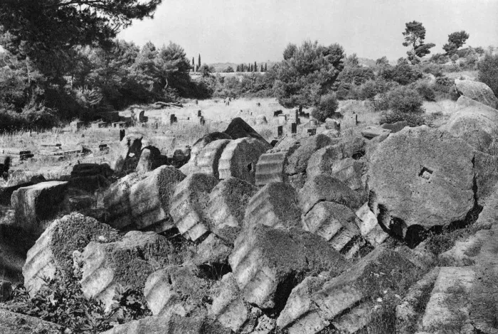 Framed Print : Temple of Jupiter / Zeus, Olympia, Greece, 1937. Artist: Martin Hurlimann Framed Print : Temple of Jupiter / Zeus, Olympia, Greece, 1937. Artist: Martin Hurlimann