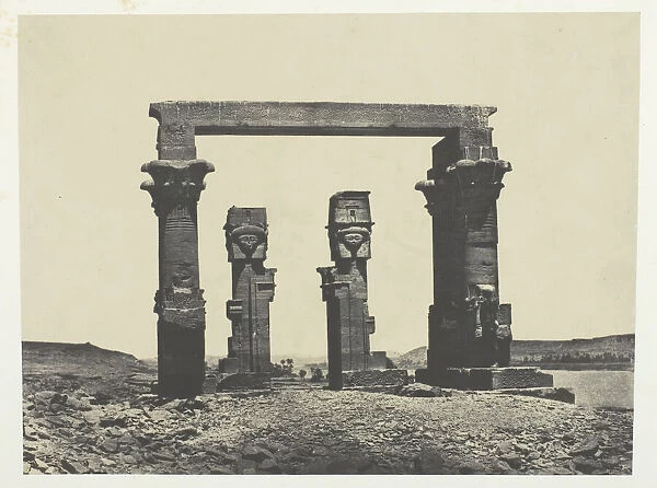 Temple de Kardassy, Nubie, 1849  /  51, printed 1852. Creator: Maxime du Camp