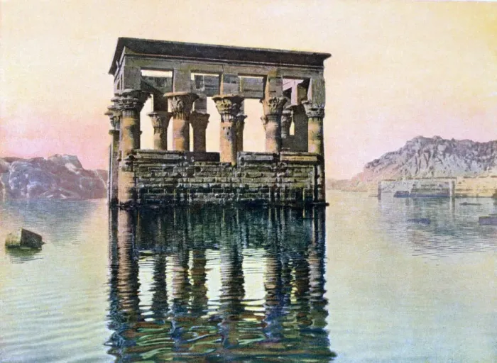 Framed Print : Temple kiosk of Trajan, Philae, Egypt, 20th century
