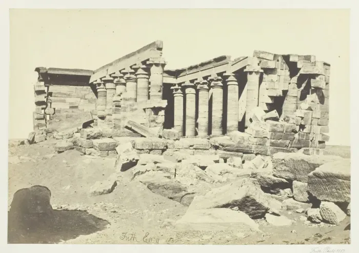 Framed Print : The Temple of Maharaka, Nubia, 1857. Creator: Francis Frith Framed Print : The Temple of Maharaka, Nubia, 1857. Creator: Francis Frith