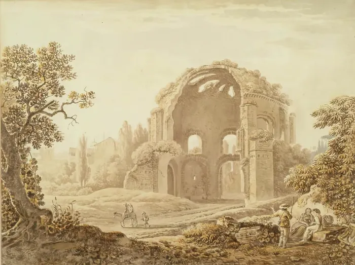Framed Print : Temple of Minerva Medica, c1770. Creator: Jacob More Framed Print : Temple of Minerva Medica, c1770. Creator: Jacob More