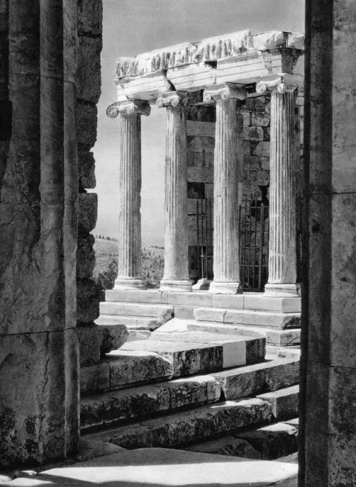 Framed Print : Temple of Nike, Athens, 1937. Artist: Martin Hurlimann Framed Print : Temple of Nike, Athens, 1937. Artist: Martin Hurlimann