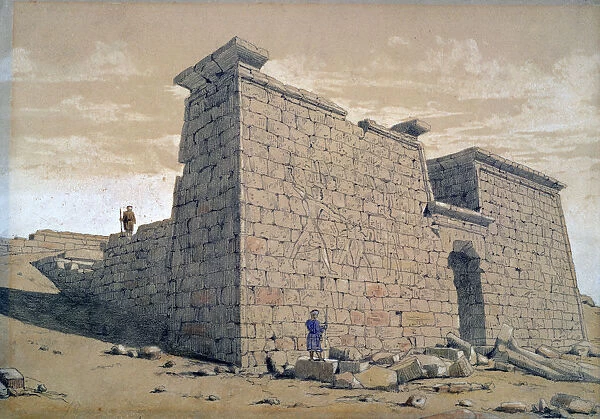 Temple, Nubia, Egypt, 1824. Artist: Frederick Catherwood