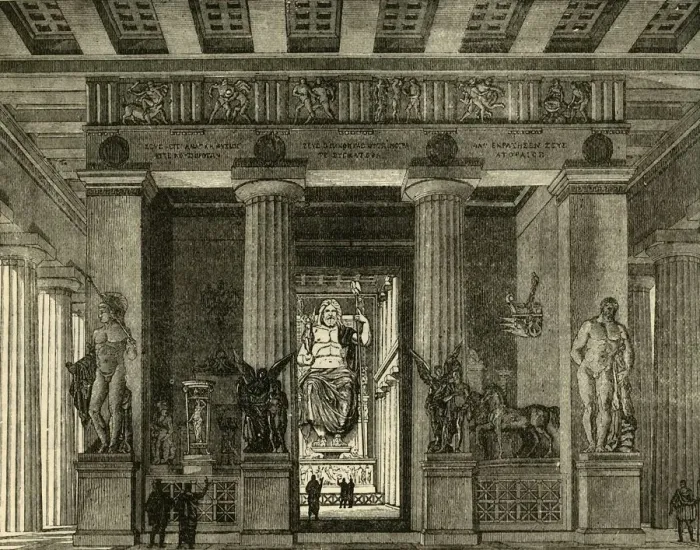 Framed Print : Temple at Olympia, Restored, 1890. Creator: Unknown Framed Print : Temple at Olympia, Restored, 1890. Creator: Unknown