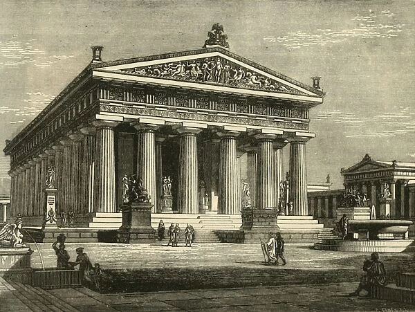 Temple at Paestum, Restored, 1890. Creator: Unknown