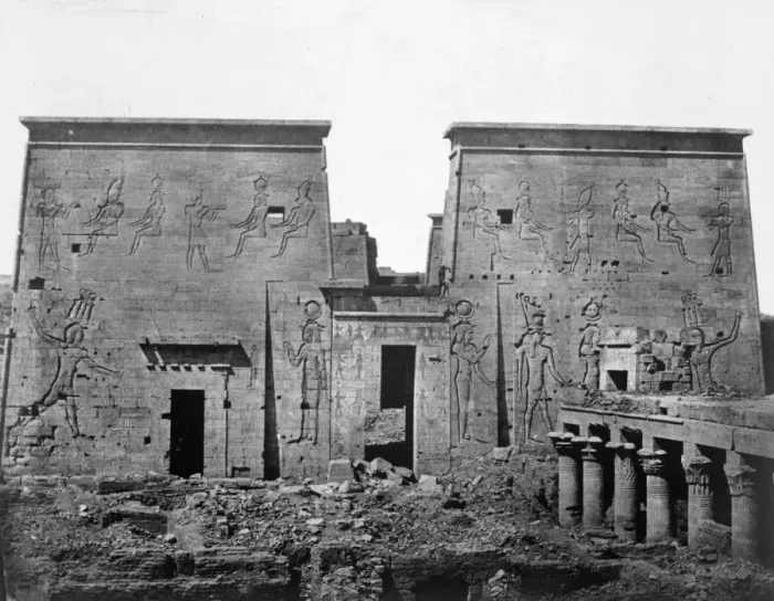 Framed Print : Temple of Philae, Nubia, Egypt, 1852. Artist: Maxime du Camp Framed Print : Temple of Philae, Nubia, Egypt, 1852. Artist: Maxime du Camp