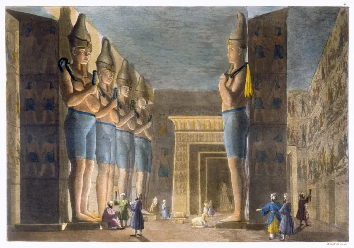 Framed Print : Temple of Rameses II, Abu Simbel, Egypt, c1820-1839. Artist: G Bramati Framed Print : Temple of Rameses II, Abu Simbel, Egypt, c1820-1839. Artist: G Bramati