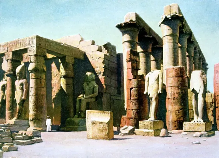 Framed Print : Temple of Rameses II, Luxor, Egypt, 20th Century Framed Print : Temple of Rameses II, Luxor, Egypt, 20th Century