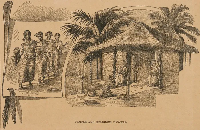 Framed Print : Temple and Religious Dancers from Hagenbeck's World Renowned Ceylonese Exhibition, 1886. Creator: Unknown. Temple and Religious Dancers from Hagenbeck's World Renowned Ceylonese Exhibition, 1886. Creator: Unknown Framed Print : Temple and Religious Dancers from Hagenbeck's World Renowned Ceylonese Exhibition, 1886. Creator: Unknown. Temple and Religious Dancers from Hagenbeck's World Renowned Ceylonese Exhibition, 1886. Creator: Unknown