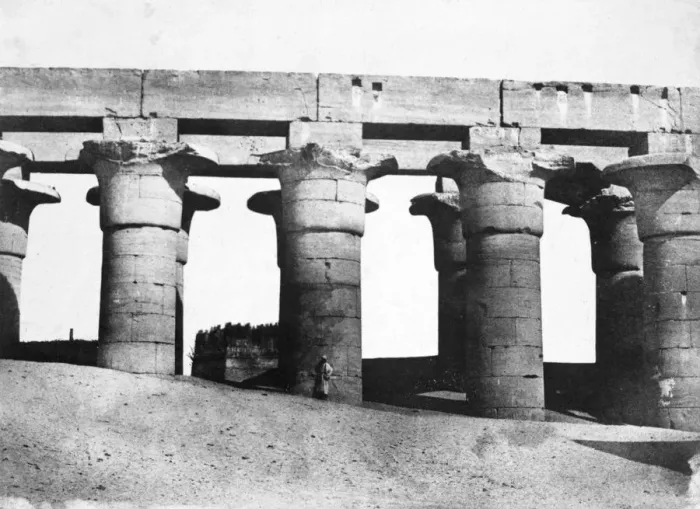 Framed Print : Temple ruins, Egypt, 1852. Artist: Maxime du Camp Framed Print : Temple ruins, Egypt, 1852. Artist: Maxime du Camp