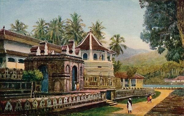 The Temple of the Sacred Tooth, Kandy, 1913. Artist: Thyra Creyke-Clark