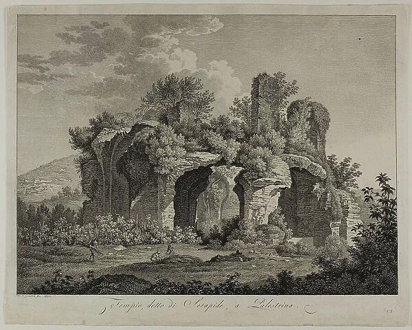 Temple of the Serapide Palestrina, 1793. Creator: Friedrich Wilhelm Gmelin