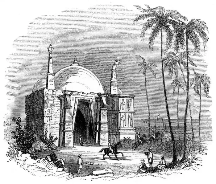 Framed Print : Temple of Somnath, Gujarat, India, 1847. Artist: Robinson Framed Print : Temple of Somnath, Gujarat, India, 1847. Artist: Robinson