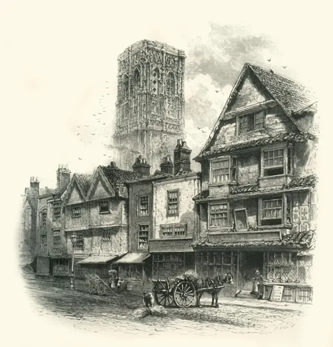 Framed Print : Temple Street, Bristol, c1870 Framed Print : Temple Street, Bristol, c1870