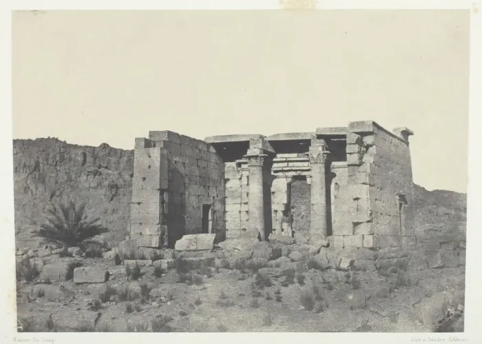 Framed Print : Temple de Tafeh (Ancienne Taphis), Nubie, 1849 / 51, printed 1852. Creator: Maxime du Camp Framed Print : Temple de Tafeh (Ancienne Taphis), Nubie, 1849 / 51, printed 1852. Creator: Maxime du Camp