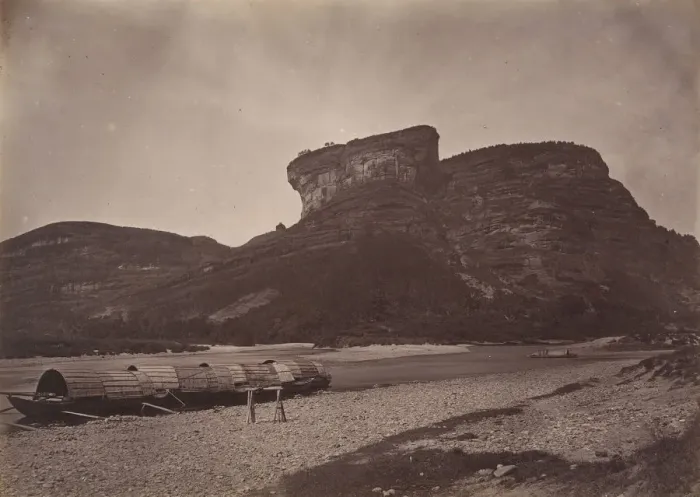 Framed Print : Temple of Tai-wang at Wu ünear Sing Chang Tea Mart, ca. 1869. Creator: Afong Lai Framed Print : Temple of Tai-wang at Wu ünear Sing Chang Tea Mart, ca. 1869. Creator: Afong Lai