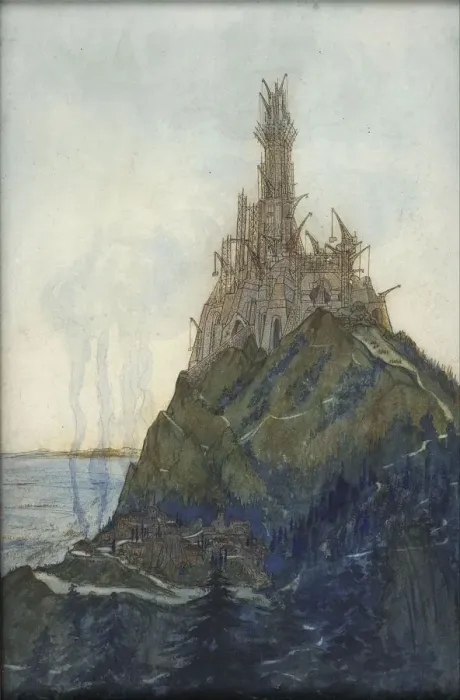 Framed Print : Temple of Thought, Dedicated to Beethoven, under construction, 1897-1914. Artist: Garas Framed Print : Temple of Thought, Dedicated to Beethoven, under construction, 1897-1914. Artist: Garas