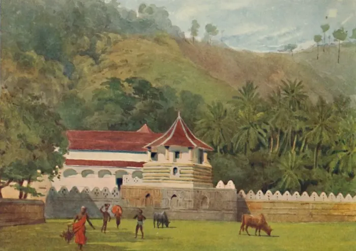 Framed Print : The Temple of the Tooth, Kandy - Exterior, c1880 (1905). Artist: Alexander Henry Hallam Murray Framed Print : The Temple of the Tooth, Kandy - Exterior, c1880 (1905). Artist: Alexander Henry Hallam Murray