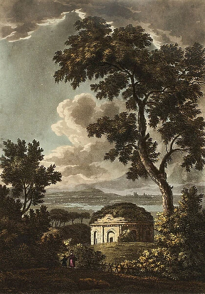 Temple of Tussis or the God of Coughing, plate twenty-nine from the Ruins of Rome, pub