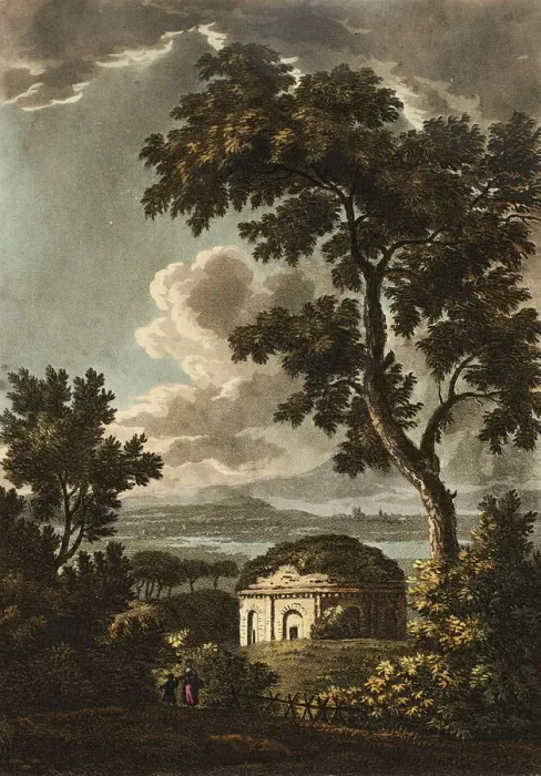 Framed Print : Temple of Tussis or the God of Coughing, plate twenty-nine from the Ruins of Rome, pub Framed Print : Temple of Tussis or the God of Coughing, plate twenty-nine from the Ruins of Rome, pub