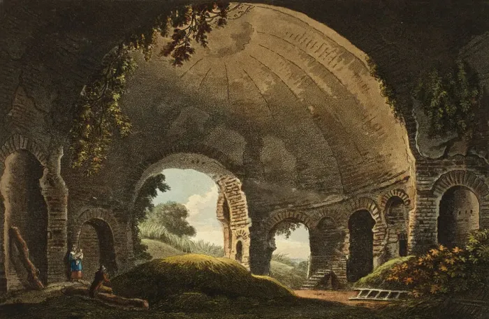 Framed Print : Temple of Venus, plate thirty-eight from the Ruins of Rome, published February 1, 1798