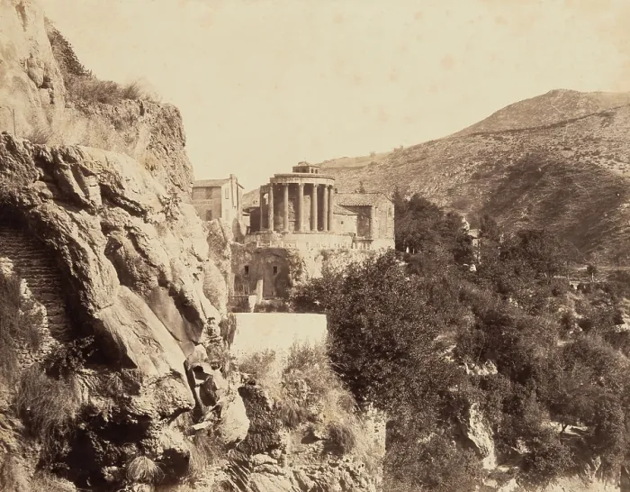 Framed Print : Temple at Vesta at Tivoli, c1863. Creator: Robert MacPherson Framed Print : Temple at Vesta at Tivoli, c1863. Creator: Robert MacPherson
