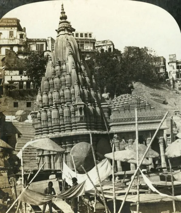 Framed Print : Temples on the Banks of the Ganges, Benares, India, c1909. Creator: George Rose Framed Print : Temples on the Banks of the Ganges, Benares, India, c1909. Creator: George Rose