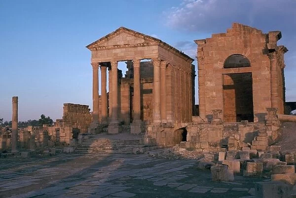 Temples in the forum of Sufetula, 2nd century