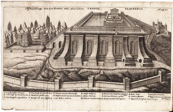 Framed Print : De templo Hierosolymitano (Solomons Temple). Artist: Leon, Jacob Judah Aryeh (1603-1675) Framed Print : De templo Hierosolymitano (Solomons Temple). Artist: Leon, Jacob Judah Aryeh (1603-1675)