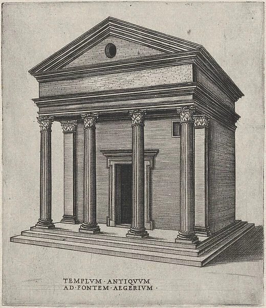 Templum Antiquum Ad Fontem Aegerium (Sant Urbano alla Caffarella, Rome), ca. 1550-60. ca. 1550-60. Creator: Anon