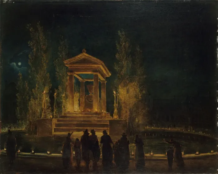 Framed Print : The temporary Mausoleum of Jean-Jacques Rousseau, ca 1794 Framed Print : The temporary Mausoleum of Jean-Jacques Rousseau, ca 1794