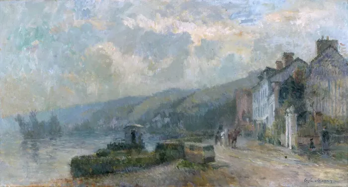 Framed Print : Temps de pluie, c.1901. Creator: Albert Lebourg Framed Print : Temps de pluie, c.1901. Creator: Albert Lebourg