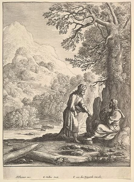 The Temptation, 1625-77. Creator: Wenceslaus Hollar