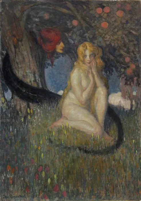 Framed Print : The Temptation, 1913 Framed Print : The Temptation, 1913